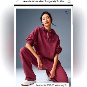 ALO ALCOLADE SET BRAND NEW LIMTED COLOT TRUFFLE BURGUNDY